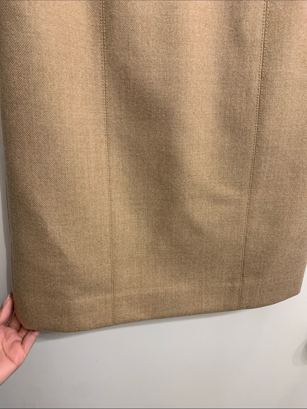 J. Crew Camel Short-Sleeve Sheath Wool Dress - Picture 4 of 10